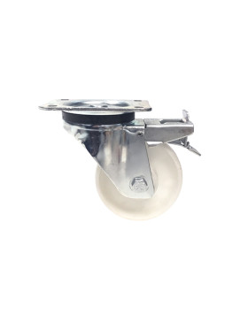 Roulette de manutention polypropylène à frein diamètre 125mm -S74P