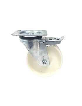 Roulette de manutention polypropylène à frein diamètre 160mm -S74P
