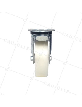 Roulette de manutention polypropylène à frein diamètre 160mm -S74P