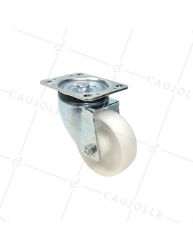 Ruota DI MANUTENZIONE PIVOTANTE IN NYLON DIAMETRO 125 MM CARICO 300KG - S76N 125 • Caujolle