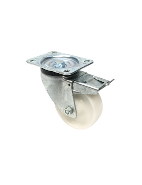 Roulette industrielle pivotante à frein nylon diamètre 125mm -S76N