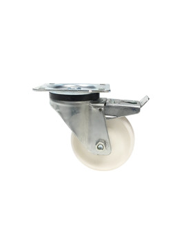 Roulette industrielle pivotante à frein nylon diamètre 125mm -S76N