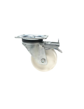 Roulette industrielle pivotante à frein nylon diamètre 125mm -S76N