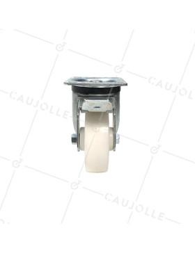 Roulette industrielle pivotante à frein nylon diamètre 125mm -S76N