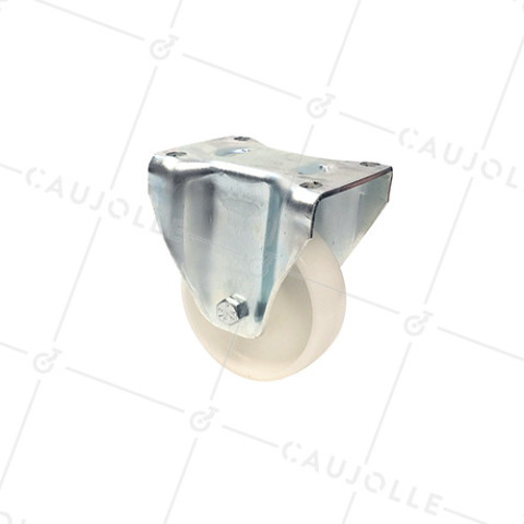 Ruota DI MANUTENZIONE FISSA IN NYLON DIAMETRO 125 MM CARICO 300KG - S77N 125 • Caujolle