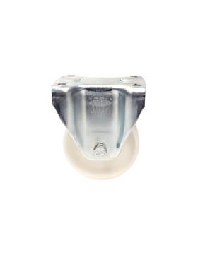 Roulette industrielle fixe en nylon diamètre 125 mm - S77N
