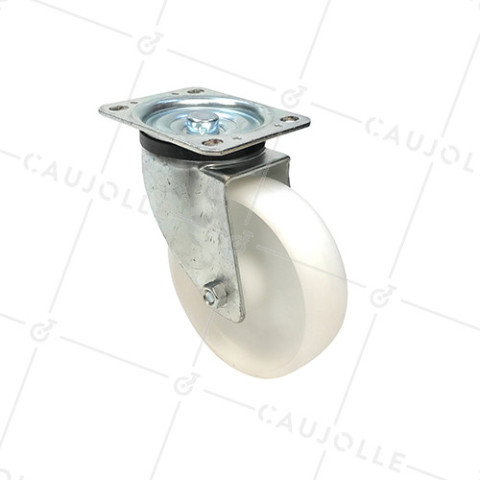 Ruota DI MANUTENZIONE PIVOTANTE IN NYLON DIAMETRO 160 MM CARICO 380KG - S76N 160 • Caujolle