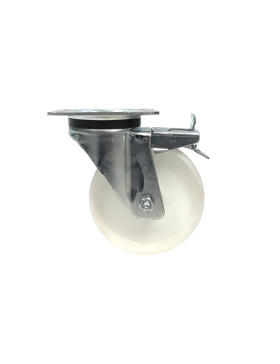 Roulette industrielle pivotante à frein nylon diamètre 160mm -S76N