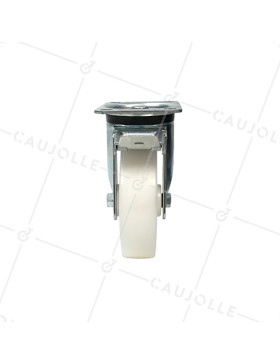 Roulette industrielle pivotante à frein nylon diamètre 160mm -S76N