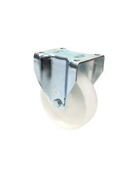 Roulette industrielle fixe en nylon diamètre 160 mm - S77N