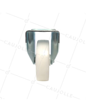 Roulette industrielle fixe en nylon diamètre 160 mm - S77N