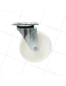 Roulette industrielle pivotante en nylon diamètre 200 mm - S76N