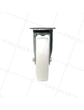 Roulette industrielle pivotante en nylon diamètre 200 mm - S76N