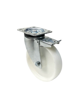 Roulette industrielle pivotante à frein nylon diamètre 200mm -S76N