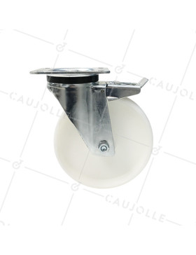 Roulette industrielle pivotante à frein nylon diamètre 200mm -S76N