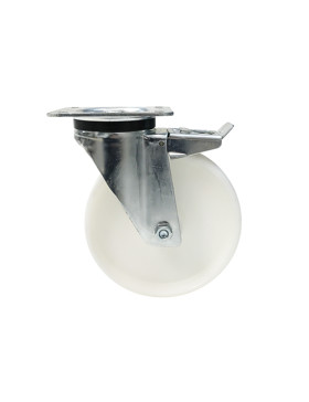 Roulette industrielle pivotante à frein nylon diamètre 200mm -S76N