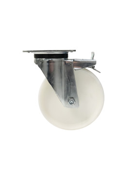 Roulette industrielle pivotante à frein nylon diamètre 200mm -S76N