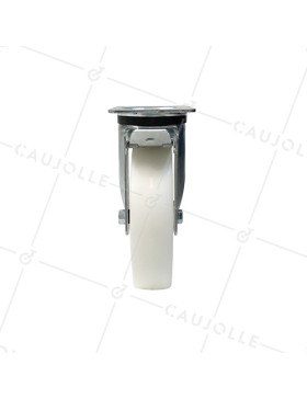 Roulette industrielle pivotante à frein nylon diamètre 200mm -S76N