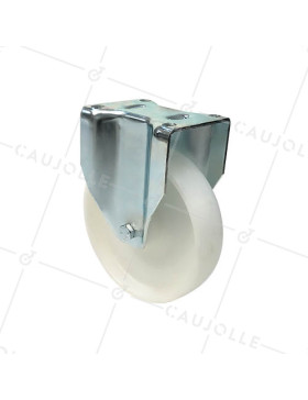 Ruota DI MANUTENZIONE FISSA IN NYLON DIAMETRO 200 MM CARICO 450KG - S77N 200 • Caujolle