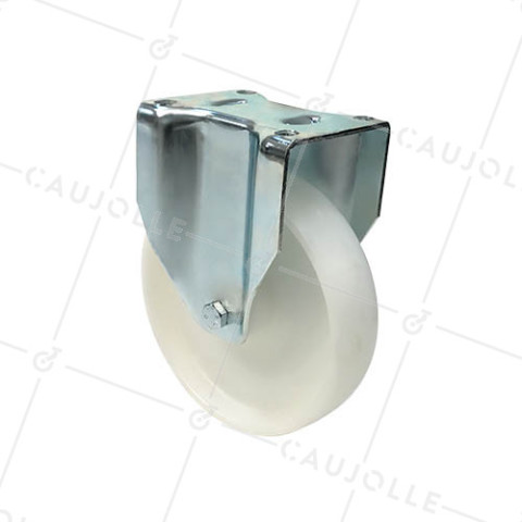 Ruota DI MANUTENZIONE FISSA IN NYLON DIAMETRO 200 MM CARICO 450KG - S77N 200 • Caujolle