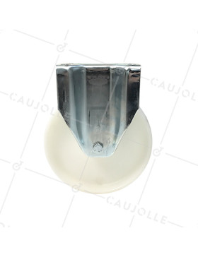 Roulette industrielle fixe en nylon diamètre 200 mm - S77N
