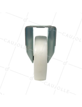 Roulette industrielle fixe en nylon diamètre 200 mm - S77N