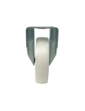 Roulette industrielle fixe en nylon diamètre 200 mm - S77N