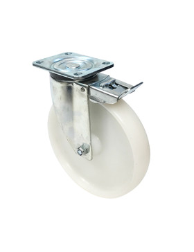 Roulette industrielle pivotante à frein nylon diamètre 250mm -S76N