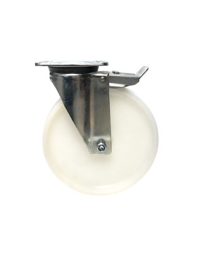 Roulette industrielle pivotante à frein nylon diamètre 250mm -S76N
