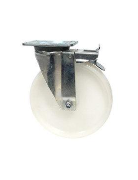 Roulette industrielle pivotante à frein nylon diamètre 250mm -S76N