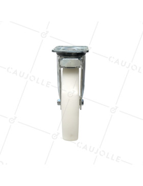 Roulette industrielle pivotante à frein nylon diamètre 250mm -S76N