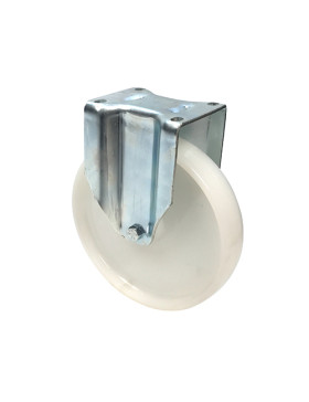 Roulette industrielle fixe en nylon diamètre 250 mm - S77N