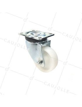 Ruota DI MANUTENZIONE PIVOTANTE RINFORZATA IN NYLON DIAMETRO 125 MM CARICO 600KG - S78N 125 • Caujolle