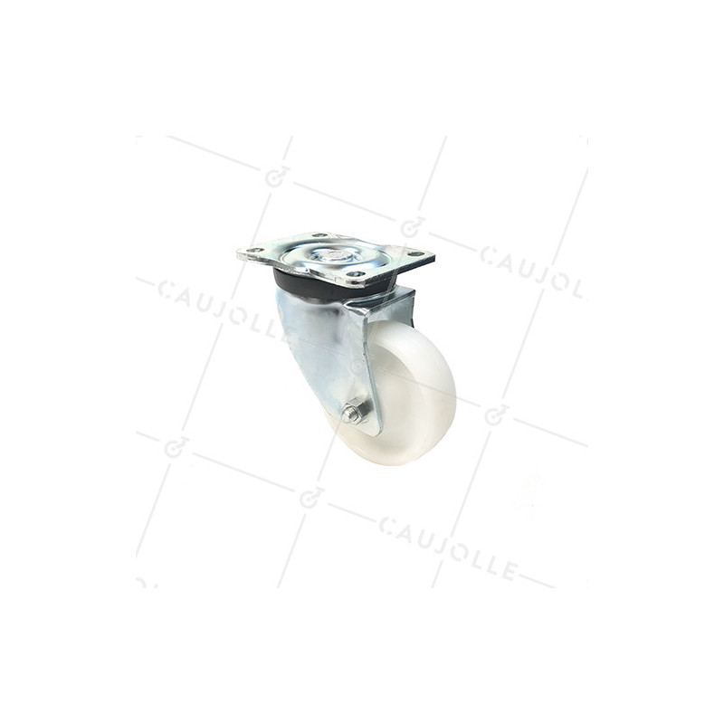 Roulette pivotante renforcée en nylon diamètre 125 mm - S78N