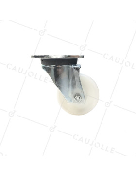 Roulette pivotante renforcée en nylon diamètre 125 mm - S78N
