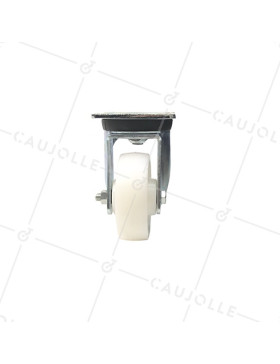 Roulette pivotante renforcée en nylon diamètre 125 mm - S78N
