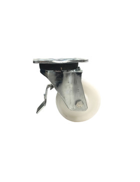 Roulette pivotante à frein renforcée en nylon diamètre 125mm -S78N