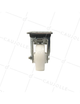 Roulette pivotante à frein renforcée en nylon diamètre 125mm -S78N