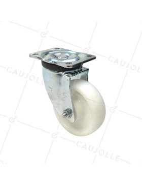 ROULETTE DE MANUTENTION PIVOTANTE RENFORCÉE EN NYLON DIAMÈTRE 160 MM CHARGE 750KG - S78N 160 • Caujolle