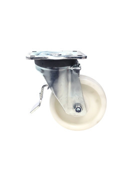 Roulette pivotante à frein renforcée en nylon diamètre 160mm -S78N