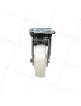 Roulette pivotante à frein renforcée en nylon diamètre 160mm -S78N