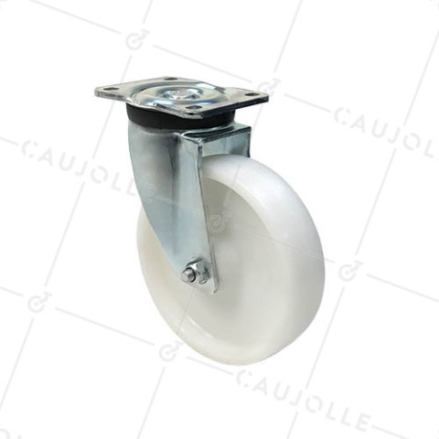 Ruota DI MANUTENZIONE PIVOTANTE RINFORZATA IN NYLON DIAMETRO 200 MM CARICO 1000KG - S78N 200 • Caujolle