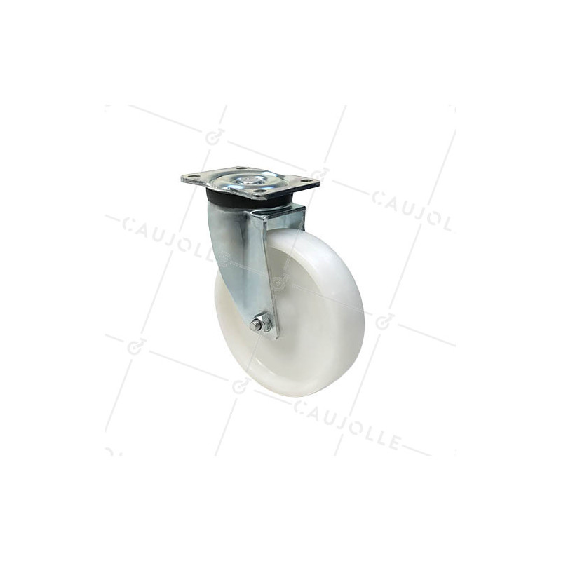 Roulette pivotante renforcée en nylon diamètre 200 mm - S78N
