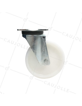 Roulette pivotante renforcée en nylon diamètre 200 mm - S78N