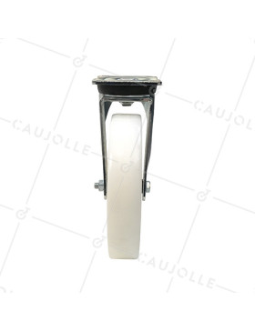 ROULETTE DE MANUTENTION PIVOTANTE RENFORCÉE EN NYLON DIAMÈTRE 250 MM CHARGE 1000KG - S78N 250