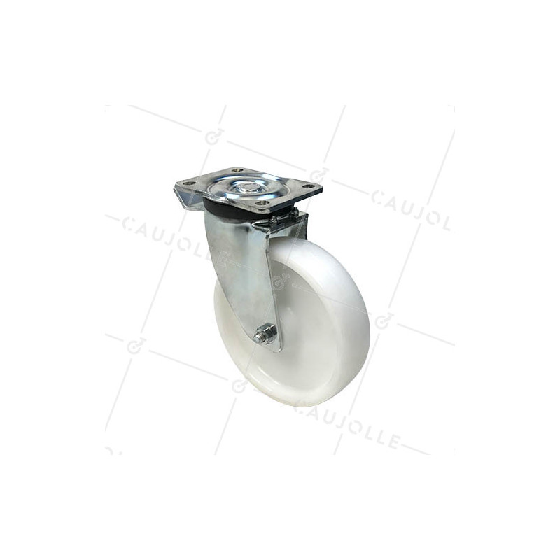Roulette pivotante à frein renforcée en nylon diamètre 200mm -S78N