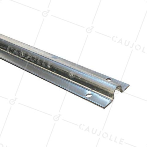 RAIL PER PORTONE DI 3 METRI A PROFILO ROTONDO DI 19 MM DI LARGHEZZA DA FISSARE A TERRA CARICO 500 KG • Caujolle