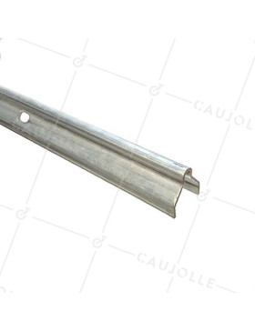 RAIL DI PORTA DA INCASSARE Gola TONDA DI 16 MM LUNGHEZZA 3 METRI CARICO 500 KG • Caujolle
