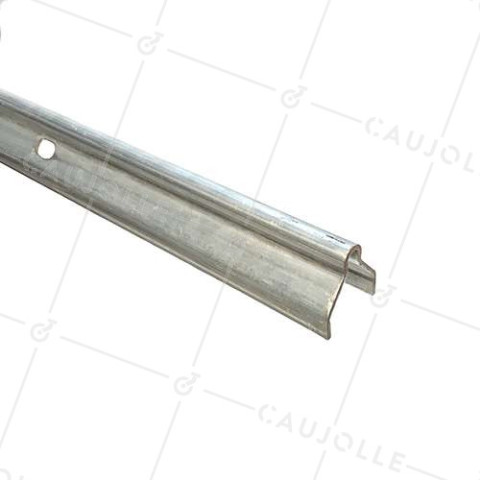 RAIL DI PORTA DA INCASSARE Gola TONDA DI 16 MM LUNGHEZZA 3 METRI CARICO 500 KG • Caujolle