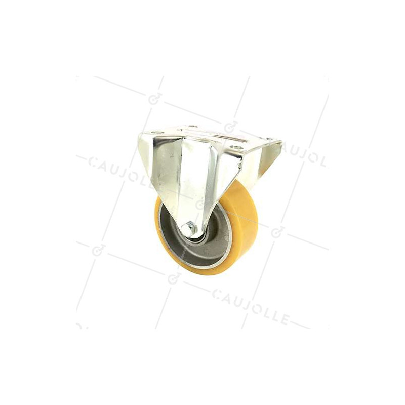 Roulette fixe en polyuréthane diamètre 100 mm - S75AR